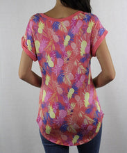 Load image into Gallery viewer, Women&#39;s Short Sleeve Round Neck Pocket Tee Pink
