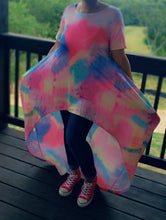 Load image into Gallery viewer, Tye-Dye OverSized Dress Multi Color
