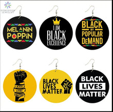 Load image into Gallery viewer, I&#39;m Black Excellence Earrings
