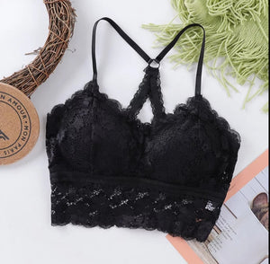 Women Lace Wrapped Bralette