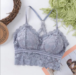 Women Lace Wrapped Bralette