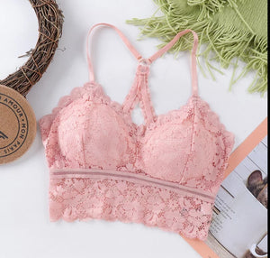 Women Lace Wrapped Bralette