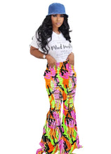 Load image into Gallery viewer, Ripped Tassel Bell Bottom Jeans

