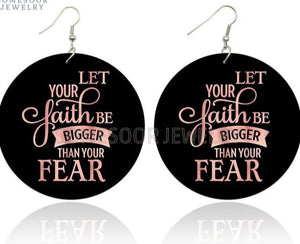 Let Your Faith Be Bigger Earrings