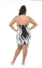 Load image into Gallery viewer, STELLA BLACK &amp; WHITE KNITTED SEQUINS MINI DRESS
