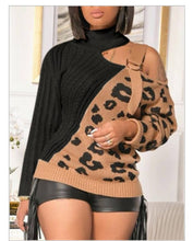 Load image into Gallery viewer, SHE SLAY LEOPARD PRINT SWEATER
