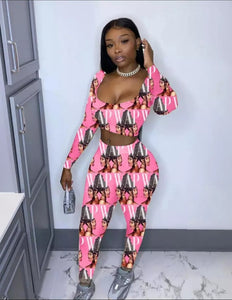 W A.P. 2 PIECE SET PINK