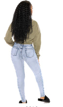 Load image into Gallery viewer, SIDE VIEW DENIM JEANS
