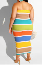 Load image into Gallery viewer, MULTI COLORED HALTER DRESS
