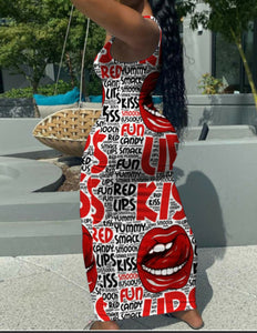 HOT LIPS MAXI DRESS