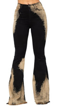 Load image into Gallery viewer, FAIRLY BLEACHED BLACK BELL BOTTOMS

