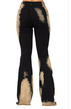 Load image into Gallery viewer, FAIRLY BLEACHED BLACK BELL BOTTOMS
