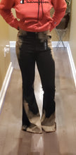 Load image into Gallery viewer, FAIRLY BLEACHED BLACK BELL BOTTOMS
