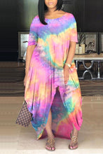 Load image into Gallery viewer, Tye-Dye OverSized Dress Multi Color
